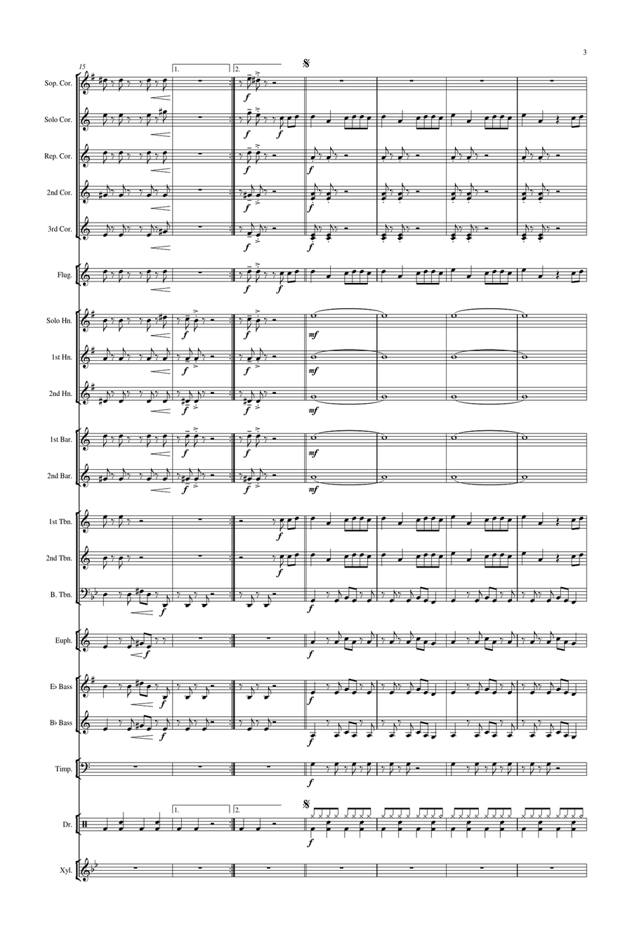 Bad Guy Brass Band scores gallery preview page 4