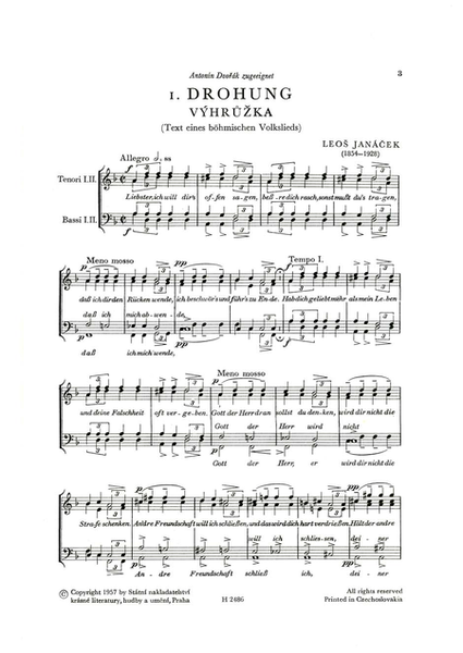 Four Pieces for Male Choir