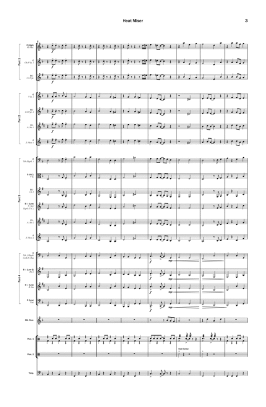 Heat Miser Concert Band scores gallery preview page 3