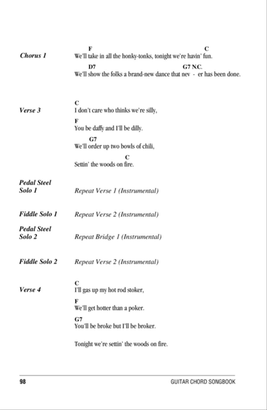 Settin' The Woods On Fire Electric Guitar scores gallery preview page 2