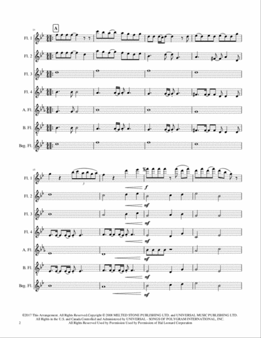 Chasing Pavements Woodwind Quartet scores gallery preview page 2