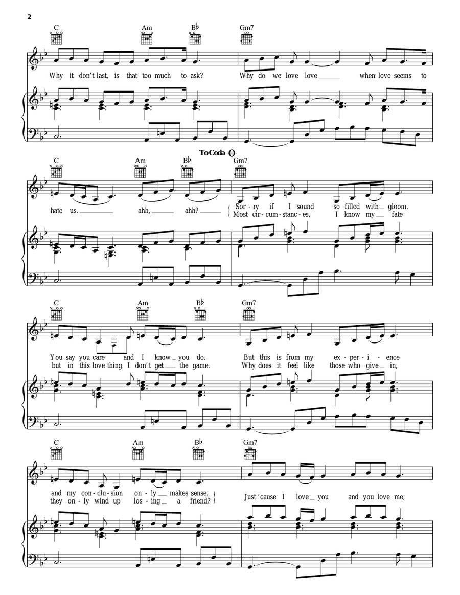 Lions, Tigers & Bears Lions, Tigers & Bears Piano, Vocal, Guitar scores gallery preview page 2