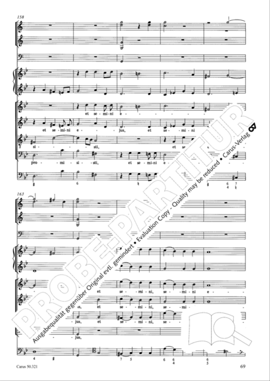 Requiem in C minor 4-Part scores gallery preview page 75
