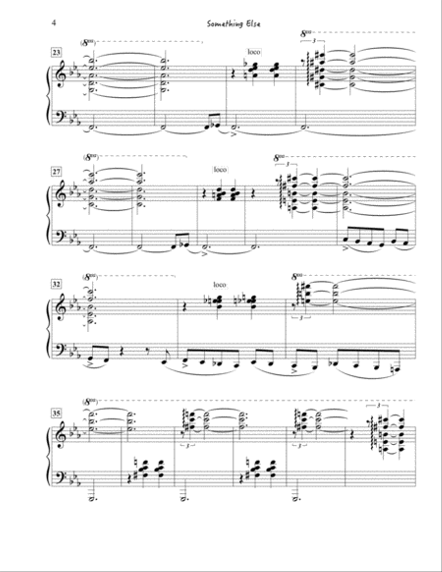 Something Else Piano Solo scores gallery preview page 4