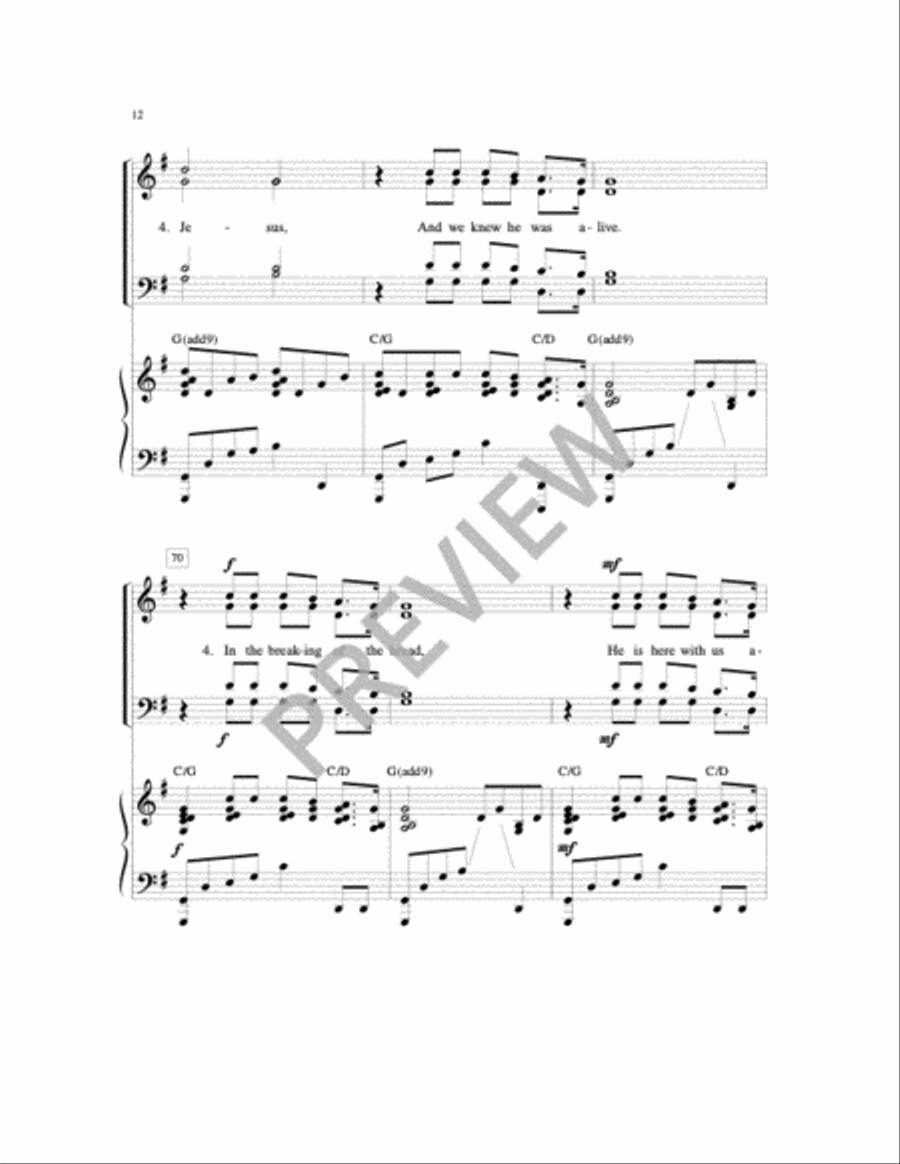 In the Breaking of the Bread 4-Part scores gallery preview page 12