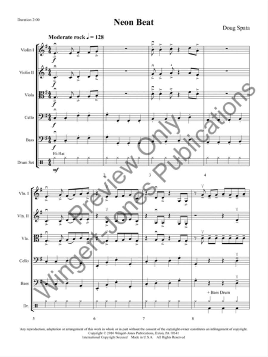 Neon Beat String Orchestra scores gallery preview page 4