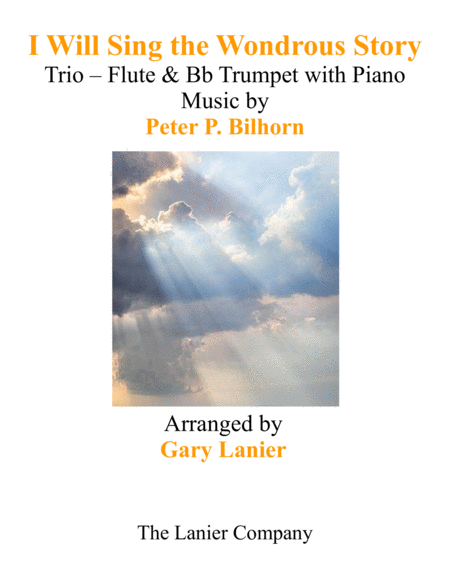 I WILL SING THE WONDROUS STORY (Trio – Flute & Bb Trumpet with Piano and Parts) image number null
