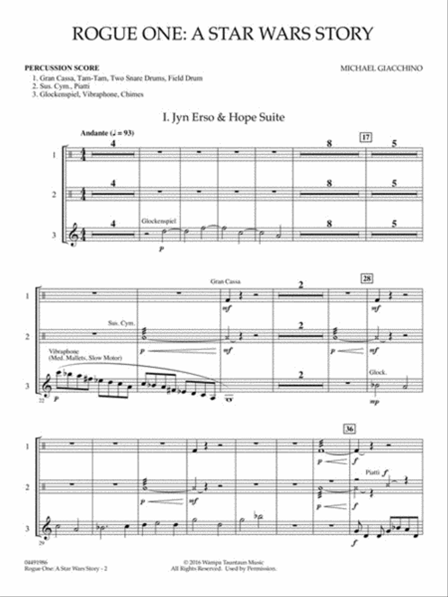 Rogue One: A Star Wars Story Full Orchestra scores gallery preview page 7