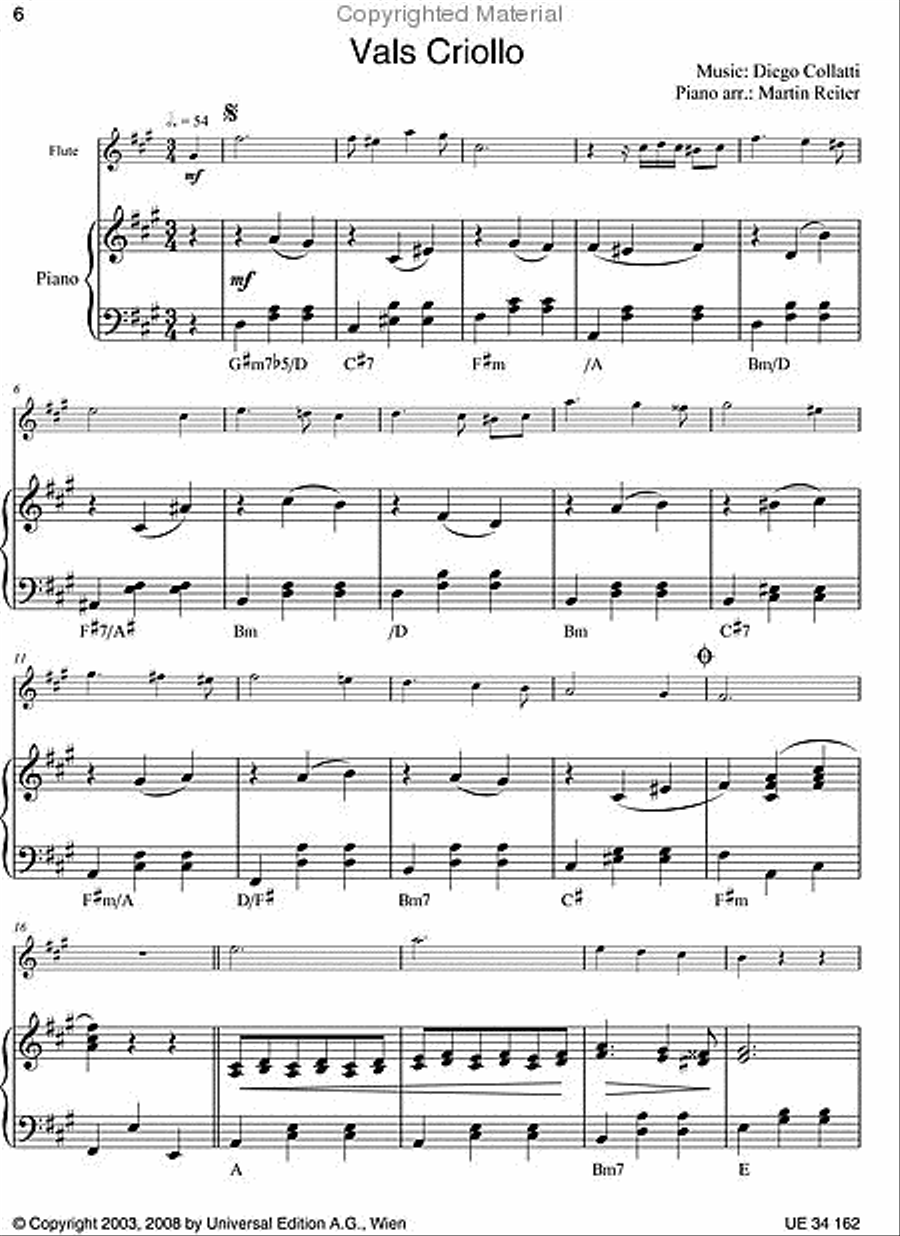 Argentina - Play Along Flute Chamber Music scores gallery preview page 3