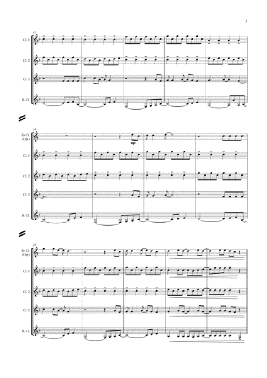 Don't Stop Believin' Woodwind Ensemble scores gallery preview page 3