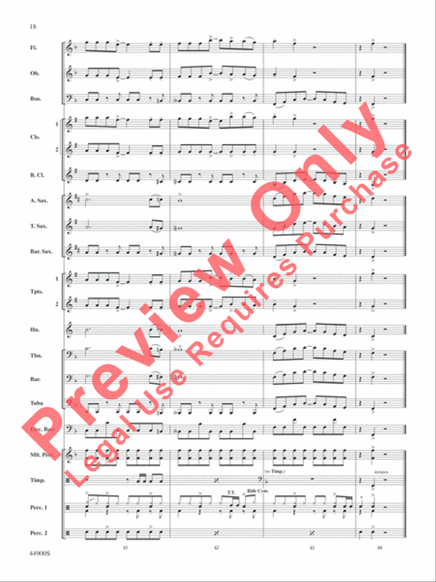 She's Kinda Hot Concert Band scores gallery preview page 19