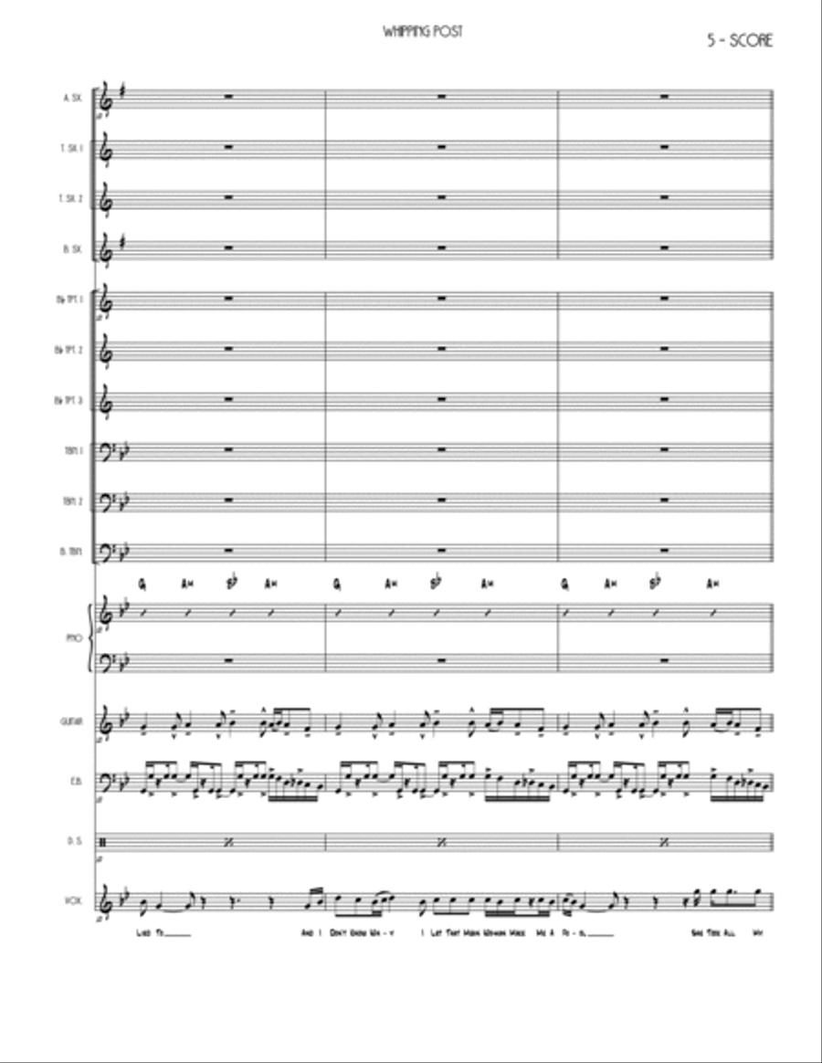 Whipping Post Jazz Ensemble scores gallery preview page 5