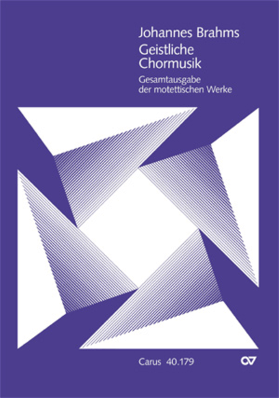 Sacred Choral Music (Geistliche Chormusik) Choir scores gallery preview page 1