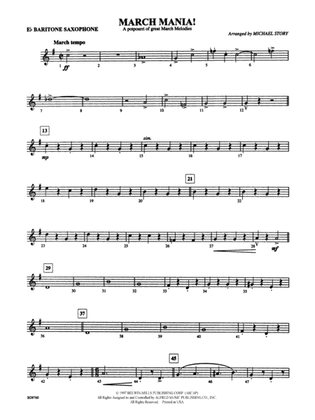 March Mania! (A Potpourri of Great March Melodies): E-flat Baritone Saxophone