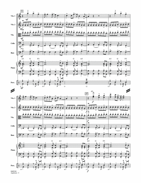 Applause - Conductor Score (Full Score)