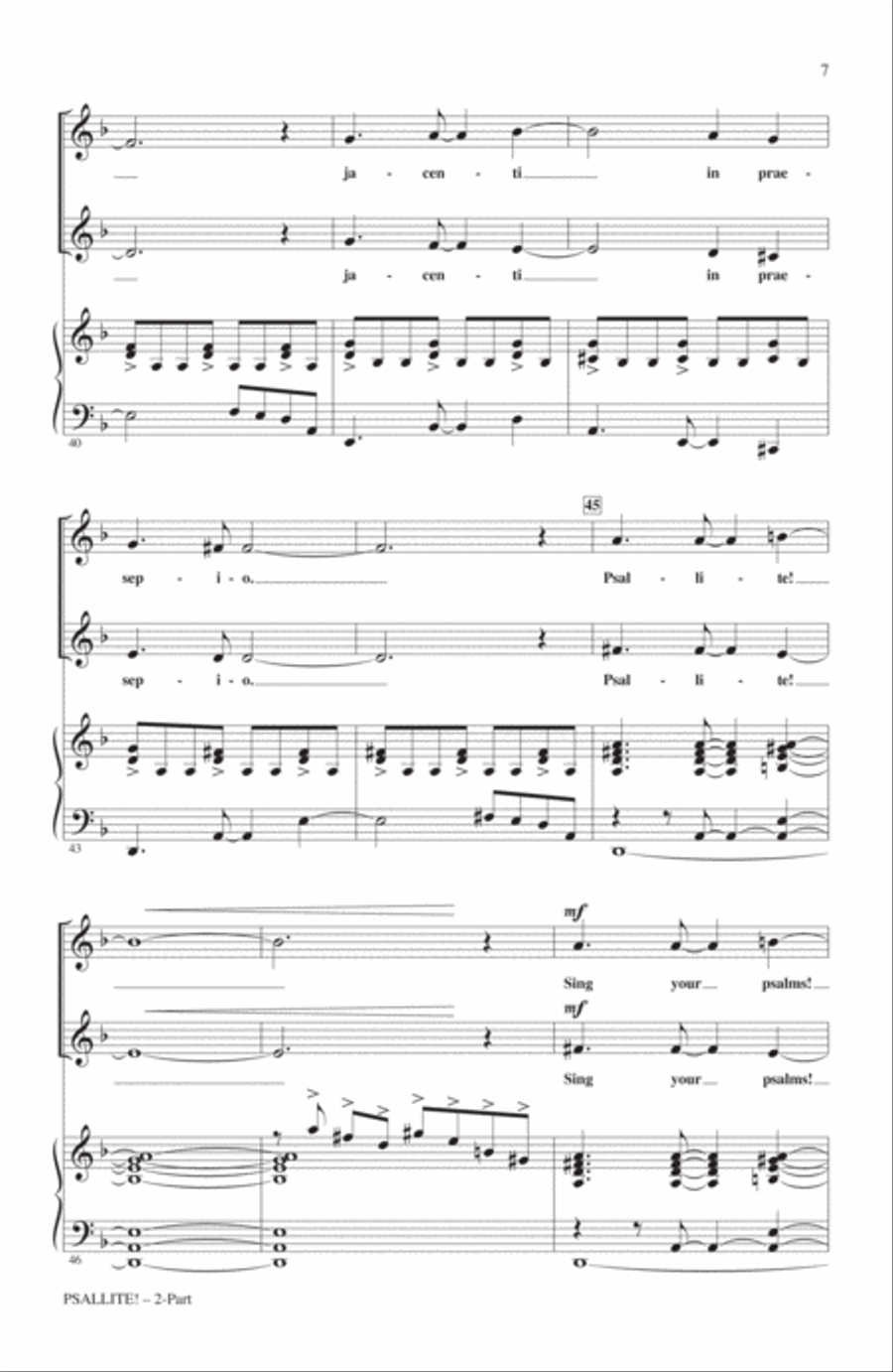 Psallite! Psallite! 2-Part scores gallery preview page 5