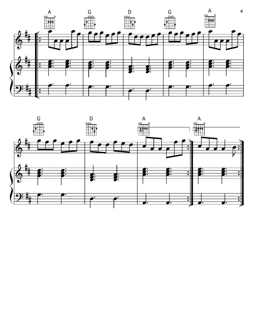 Diplodocus Violin Solo scores gallery preview page 4