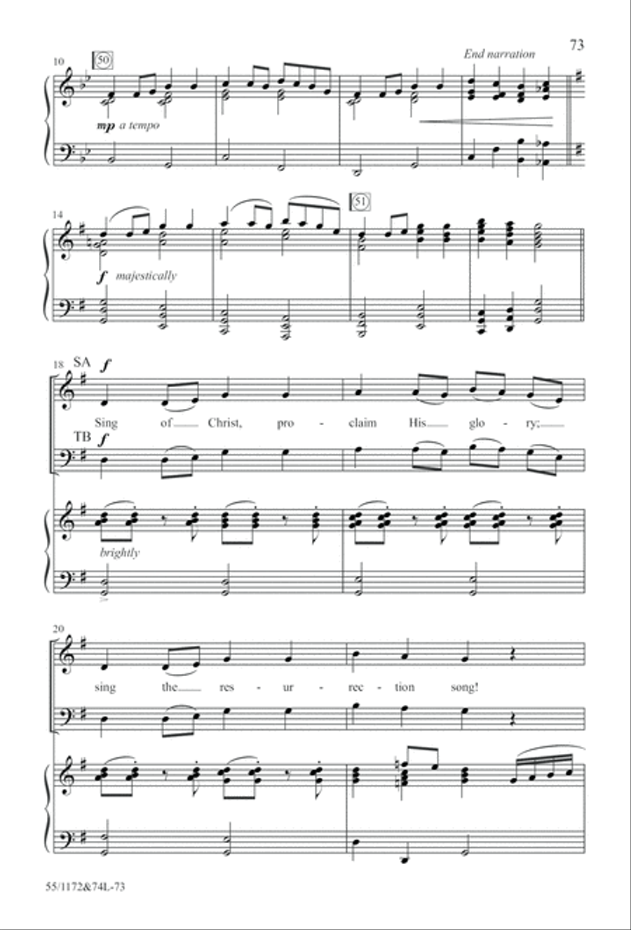 The Easter Story The Easter Story 4-Part scores gallery preview page 74