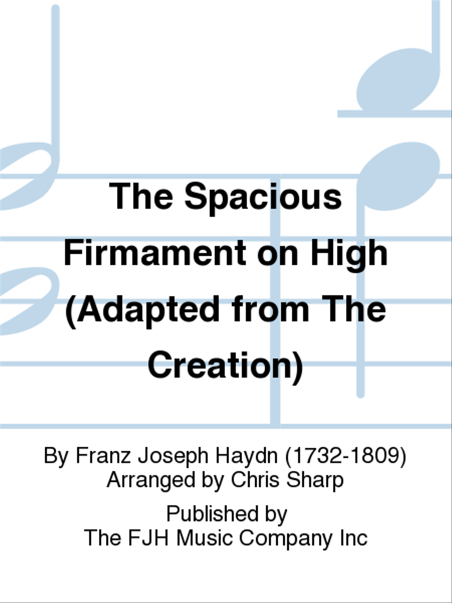 The Spacious Firmament on High Concert Band scores gallery preview page 1
