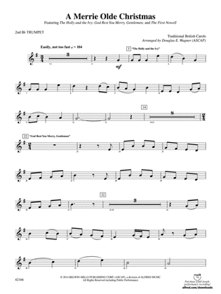 A Merrie Olde Christmas: 2nd B-flat Trumpet