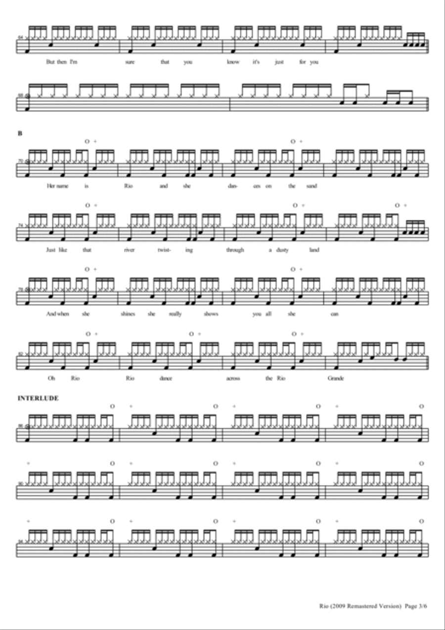 Rio Drum Set scores gallery preview page 3