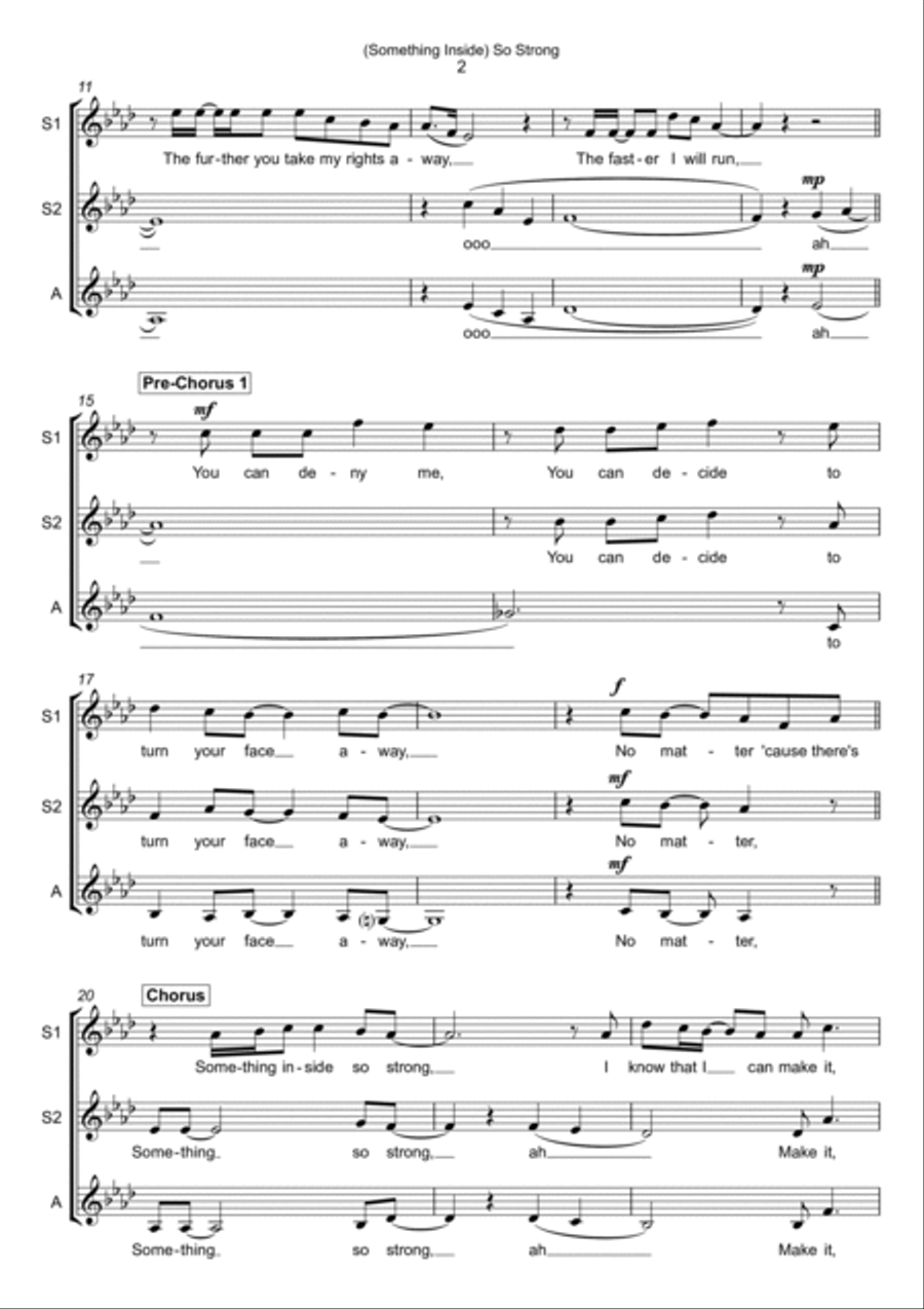 (something Inside) So Strong SSA scores gallery preview page 2