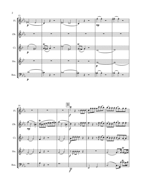 1. Allegro from Serenade in C Minor, K. 388 for Wind Quintet image number null