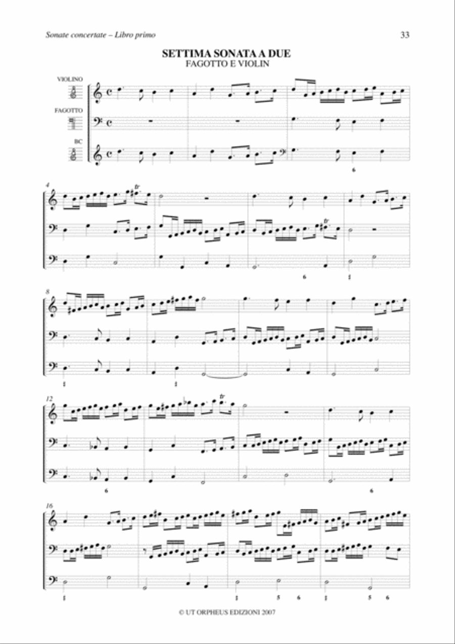 Instrumental Works - Vol. 1: Sonate concertate in stil moderno for two and three-parts and Continuo (Venezia, 1629) 3-Part scores gallery preview page 9