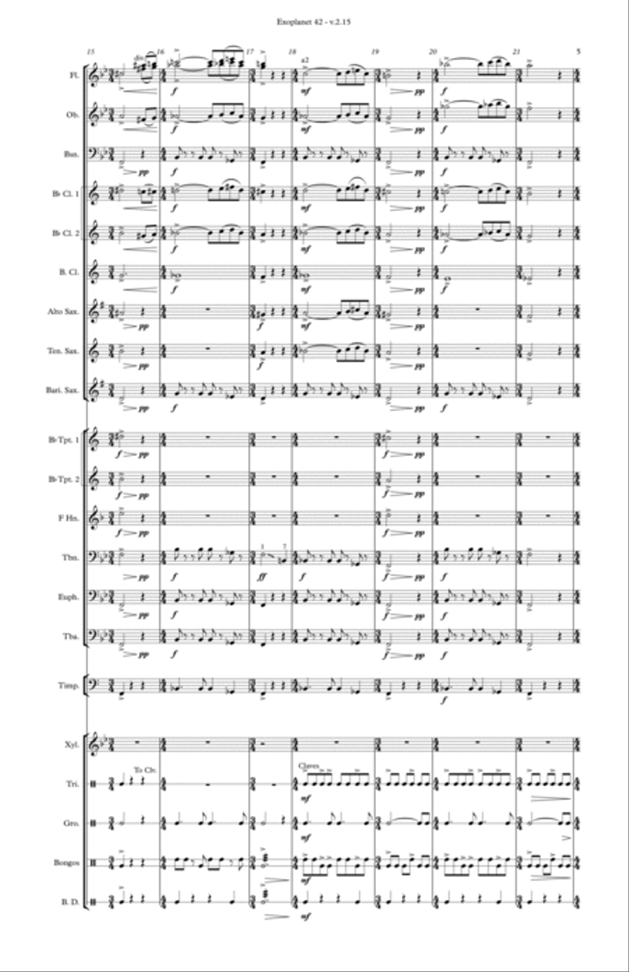 Exoplanet 42 Concert Band scores gallery preview page 5