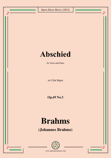 Brahms-Abschied,Op.69 No.3 in E flat Major