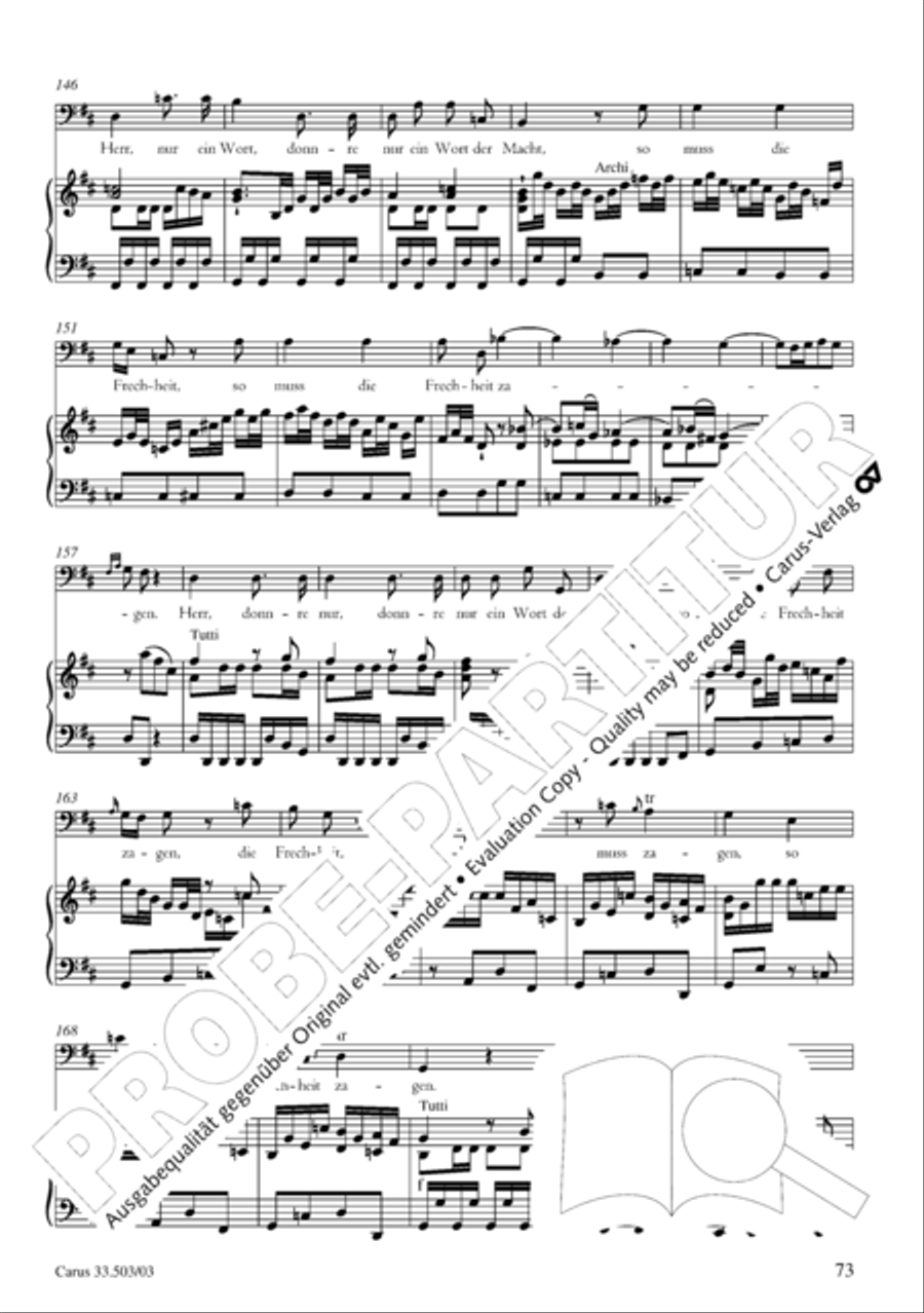 Passion according to St. Matthew (Passions-Musik nach dem Evangelisten Matthaus) SSATB scores gallery preview page 74