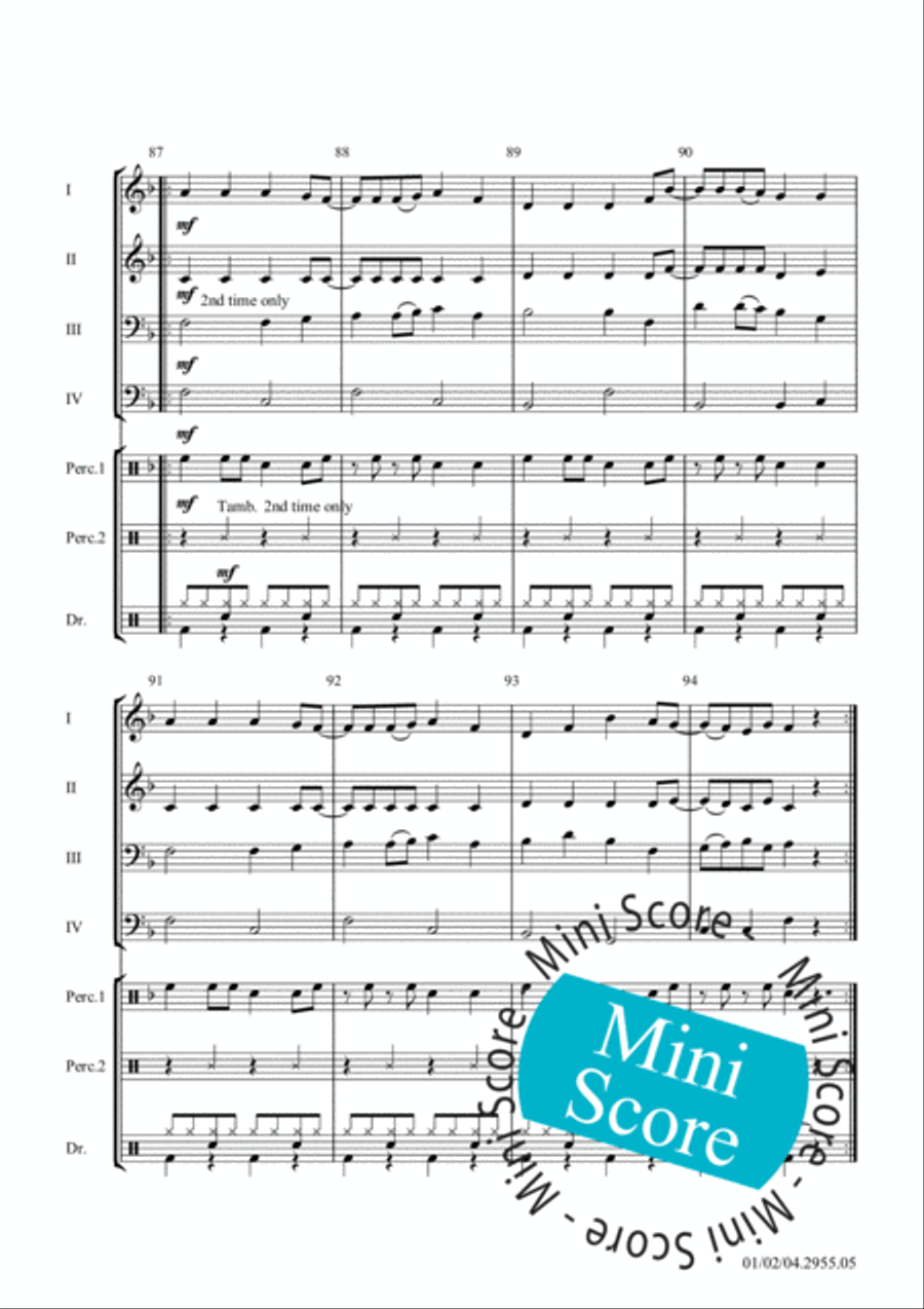 Three Cool Dances Concert Band scores gallery preview page 15
