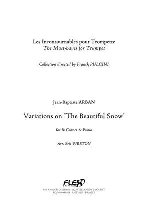 Book cover for Variations on "The Beautiful Snow"