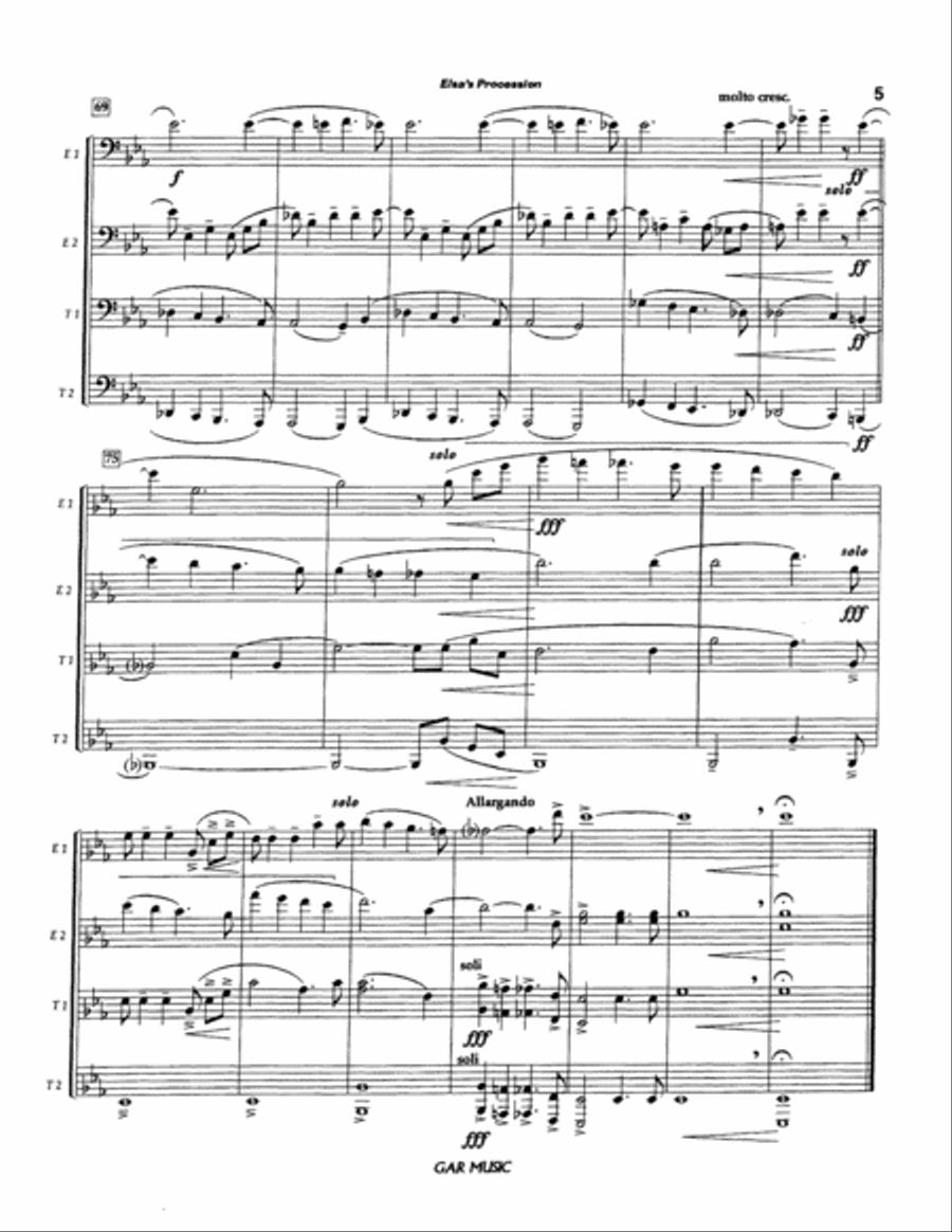 Elsa's Procession to the Cathedral EETT scores gallery preview page 6