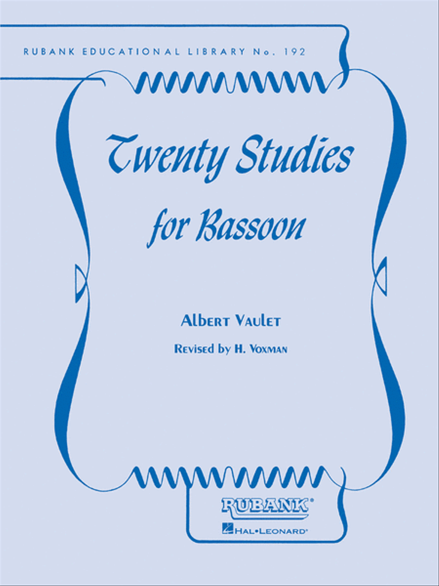 Twenty Studies for Bassoon Bassoon Solo scores gallery preview page 1