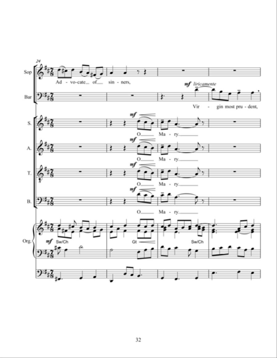 A Marian Tripych 4-Part scores gallery preview page 16