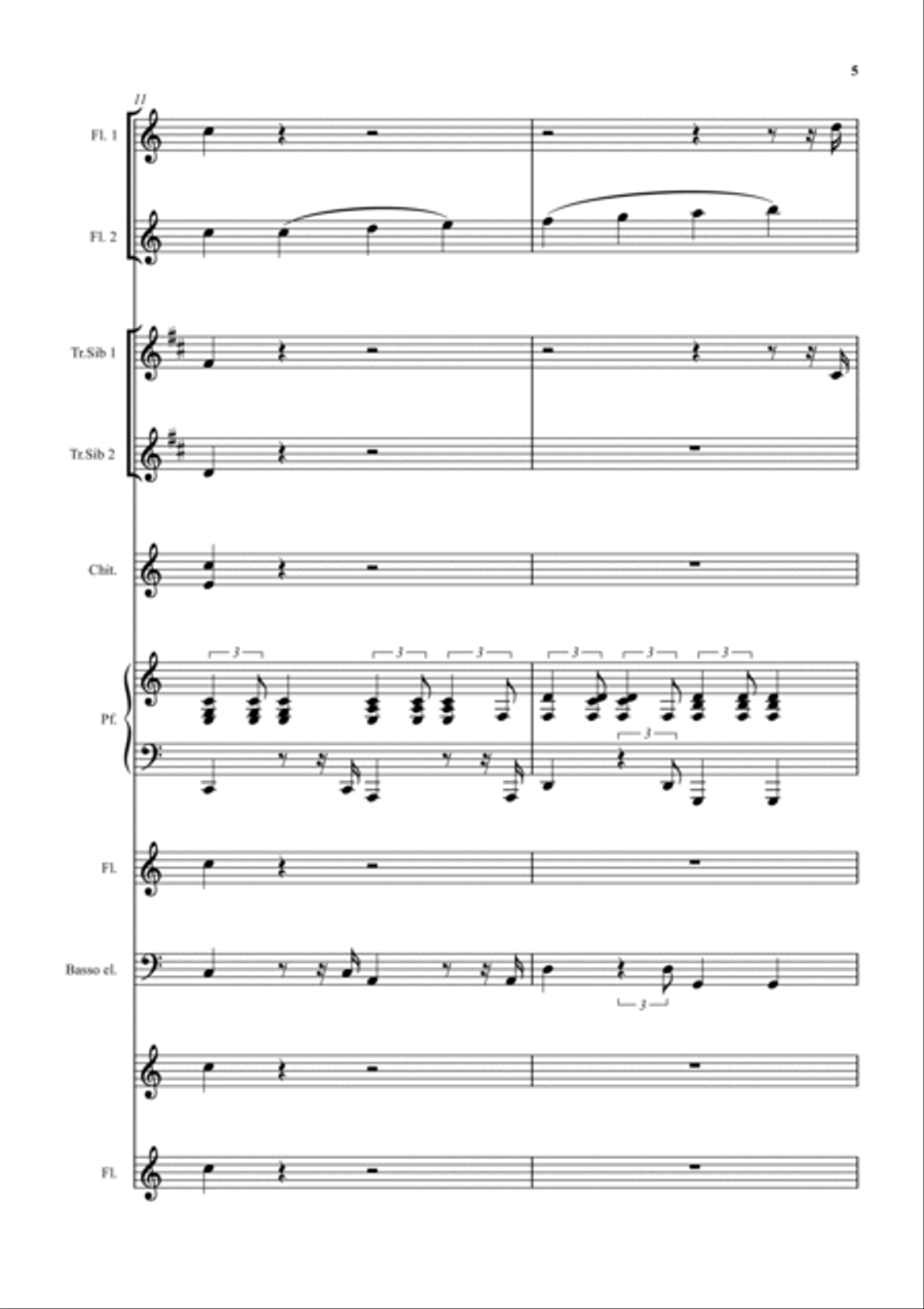 Santa Claus Is Comin' To Town Clarinet scores gallery preview page 5