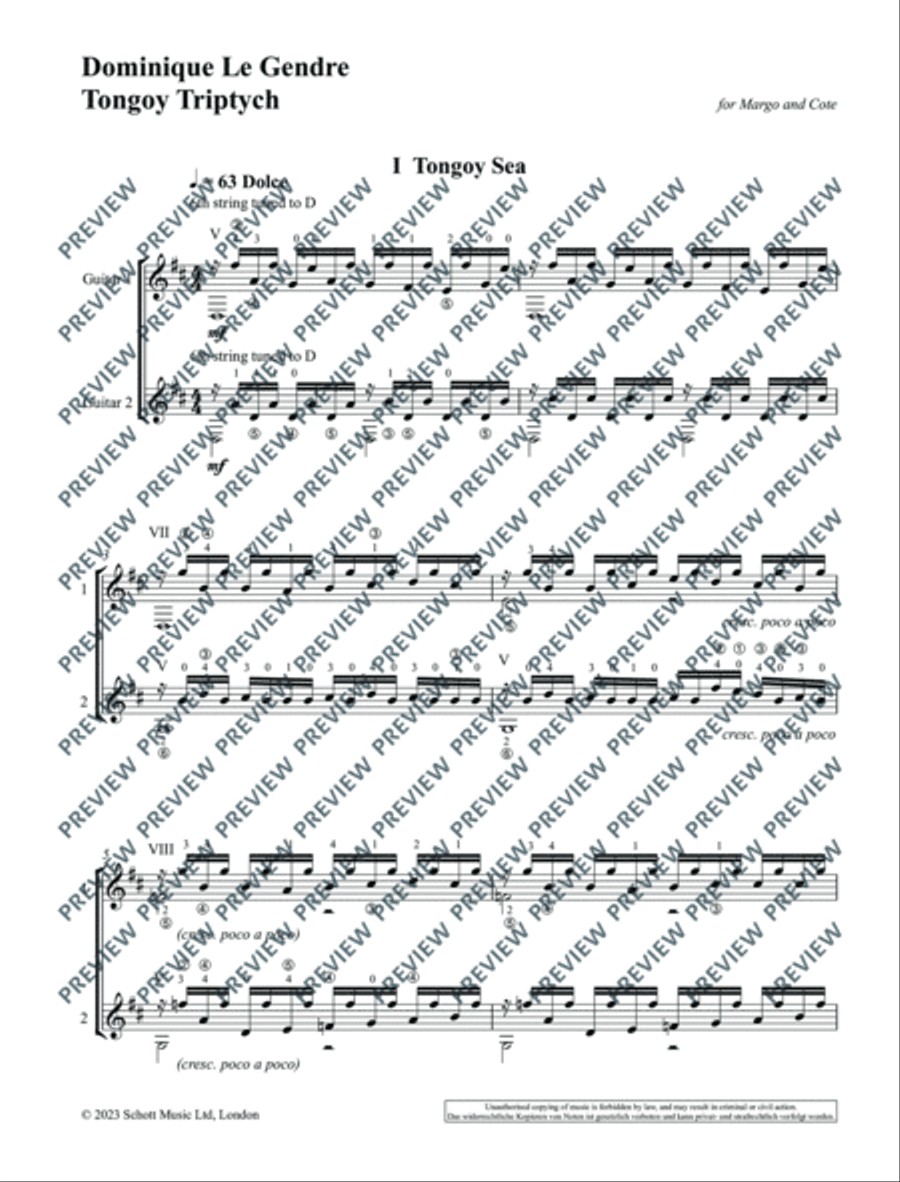 Tongoy Triptych Score scores gallery preview page 5