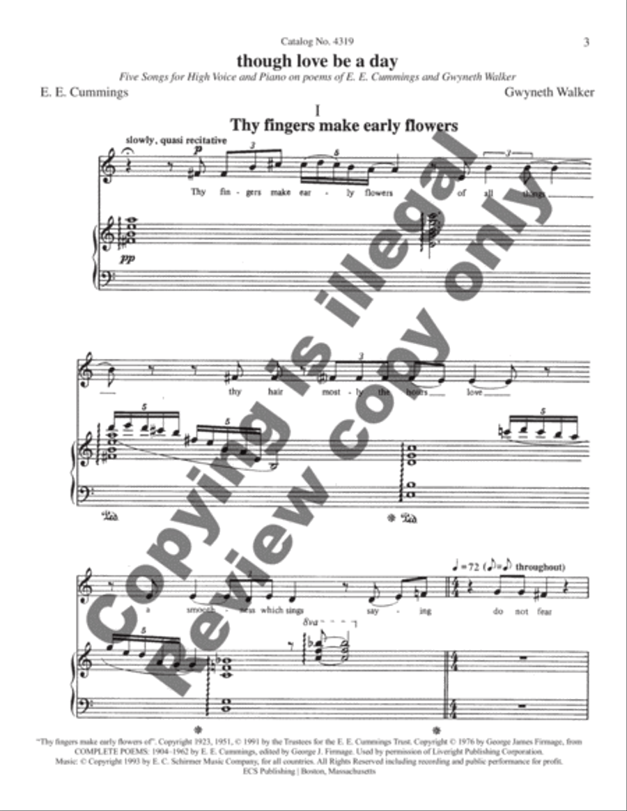 though love be a day though love be a day High Voice scores gallery preview page 11