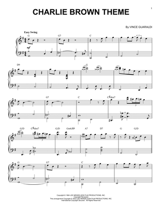 Book cover for Charlie Brown Theme [Jazz version] (arr. Brent Edstrom)
