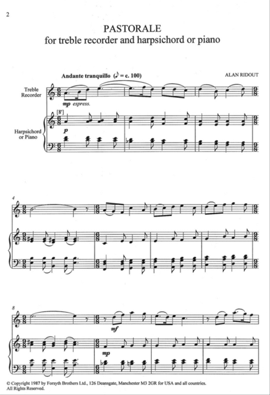 Pastorale Alto Recorder scores gallery preview page 3