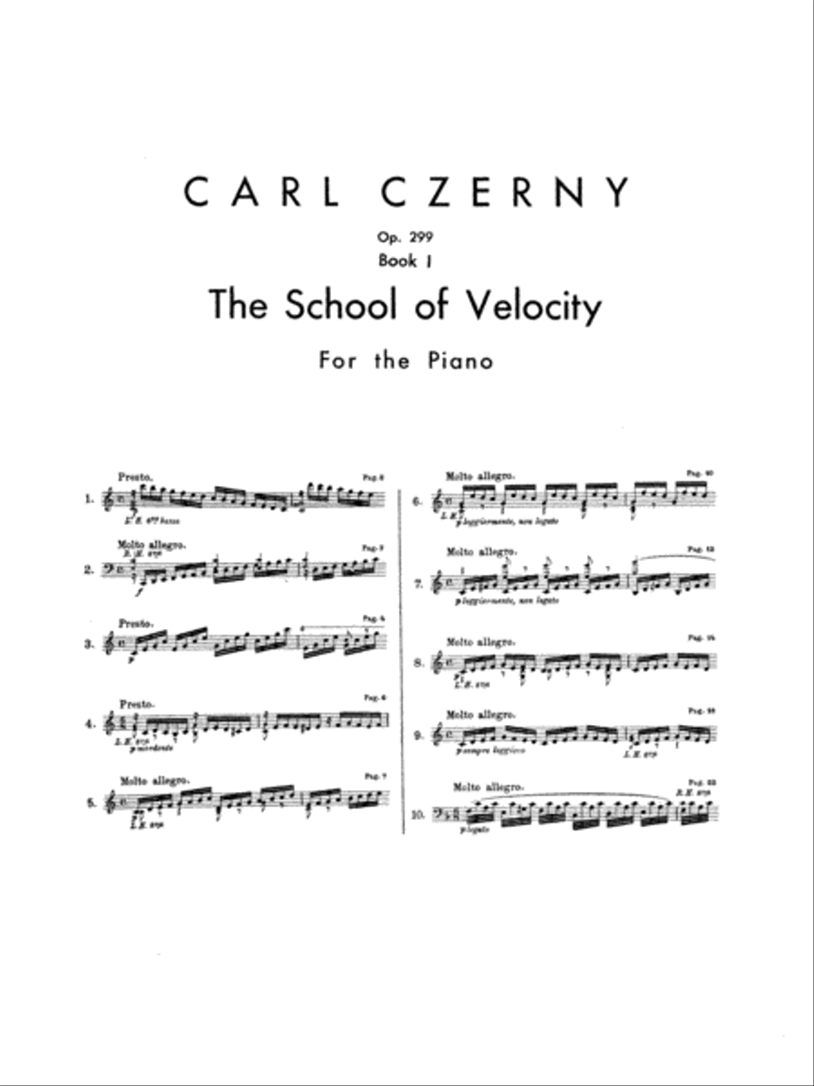 School of Velocity, Op. 299, Volume 1 Piano Method scores gallery preview page 4