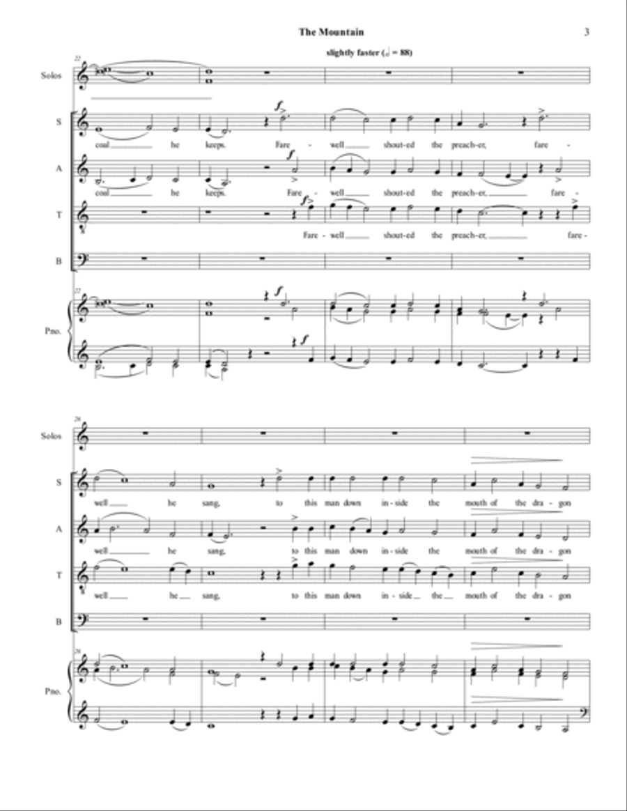 The Mountain 4-Part scores gallery preview page 3