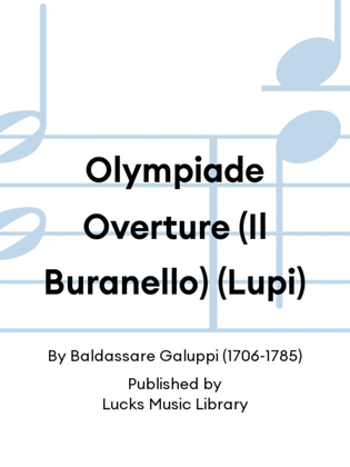 Olympiade Overture (Il Buranello) (Lupi)