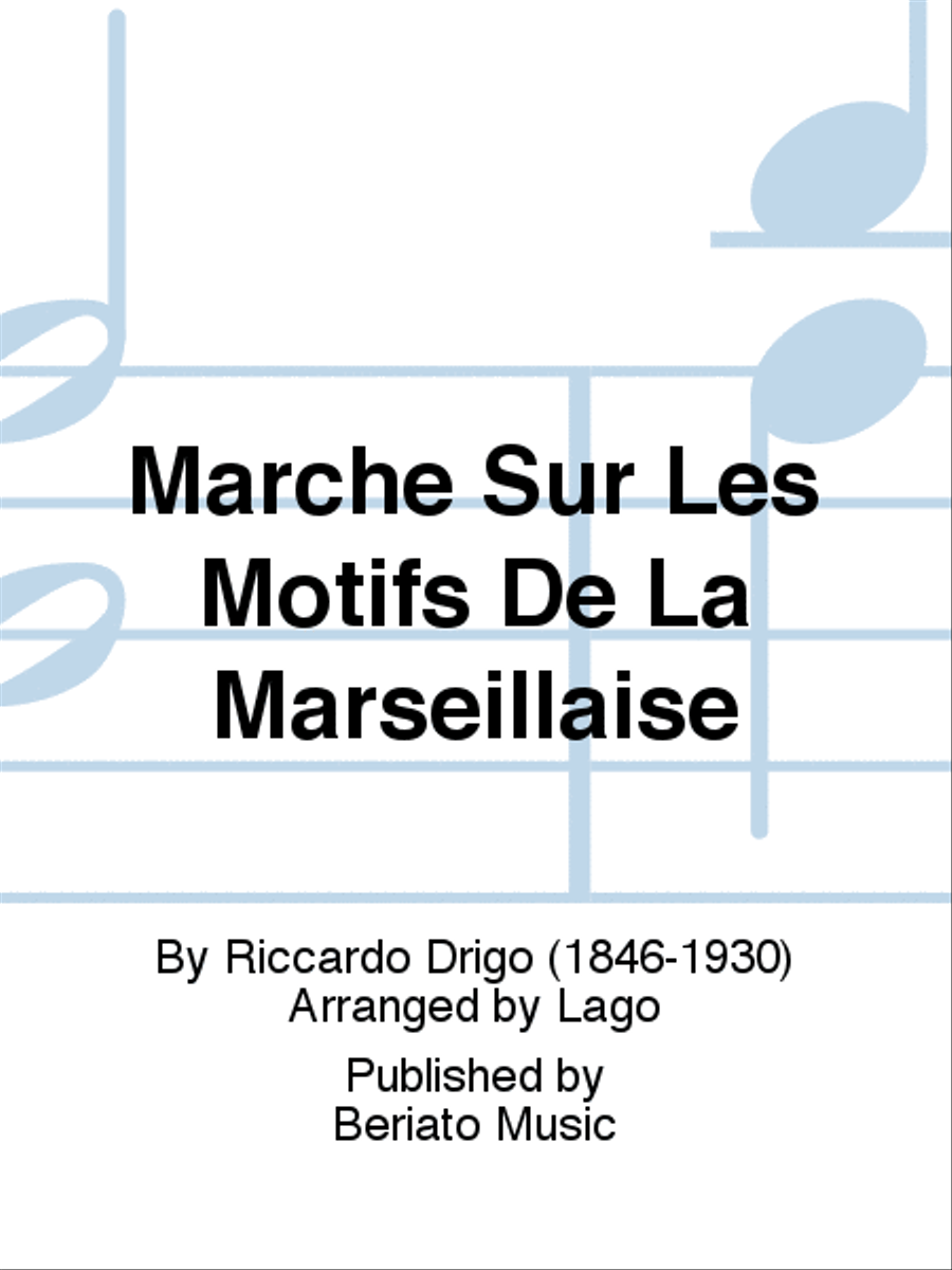 Marche Sur Les Motifs De La Marseillaise Piano Solo scores gallery preview page 1