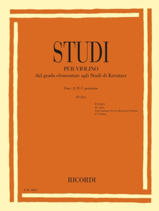 Studies for Violin - Fasc. II: IV-V Positions
