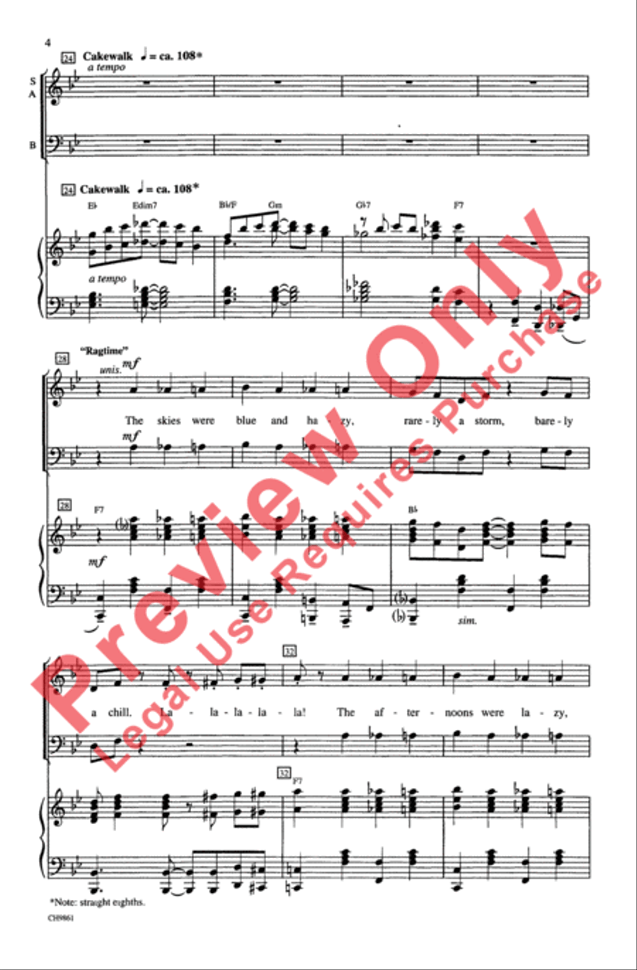 Ragtime (Choral Selections) 3-Part scores gallery preview page 4