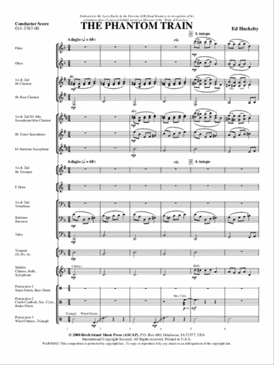 The Phantom Train Concert Band - Sheet Music page 2