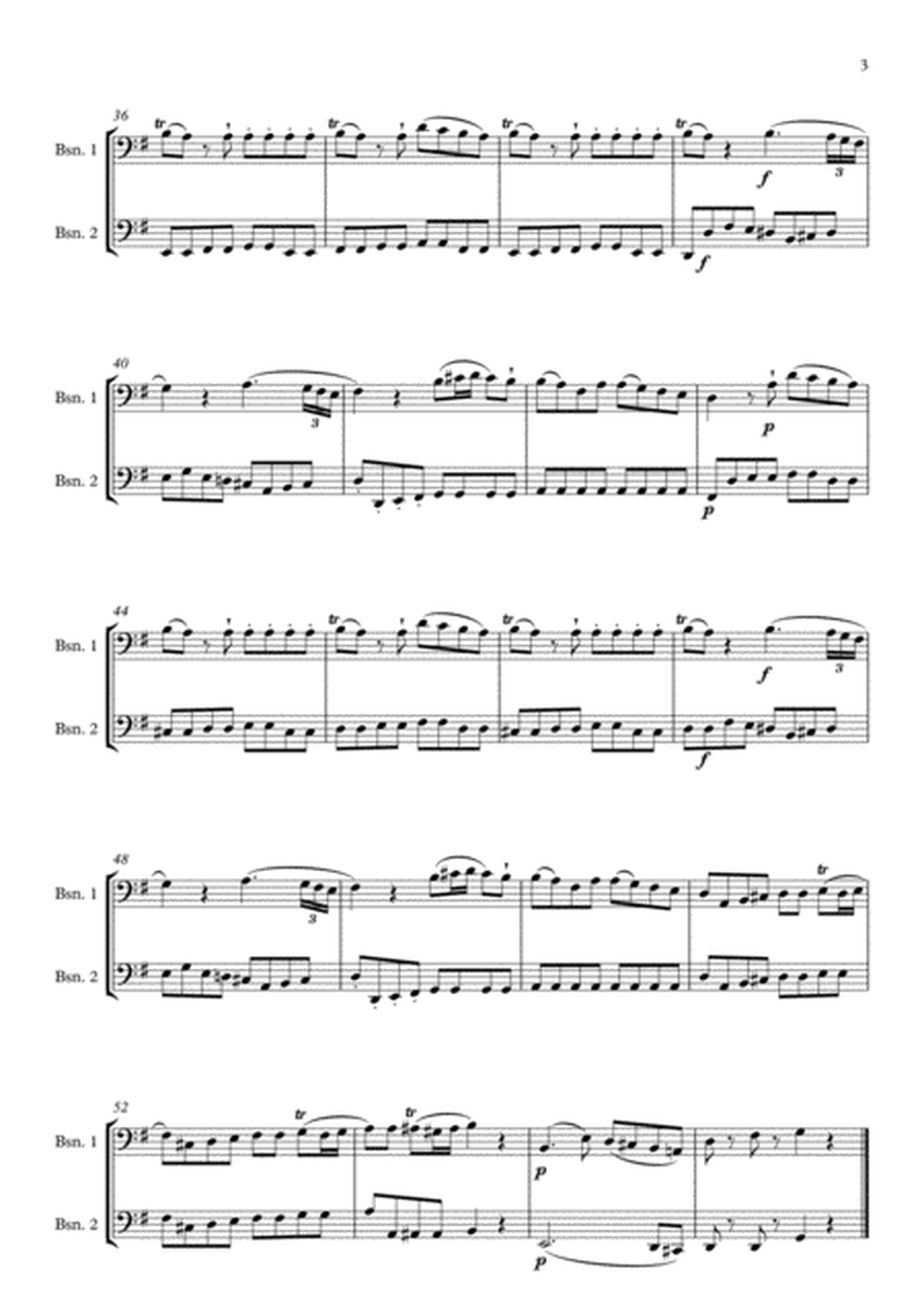 Eine Kleine Nachtmusik arranged for Bassoon Duet image number null