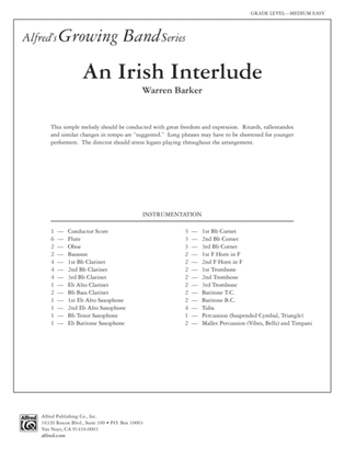 An Irish Interlude: Score